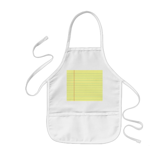 Legal pad kids apron (Front)