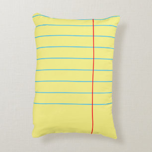 Legal Pad Notebook Paper Graphic© Pillow