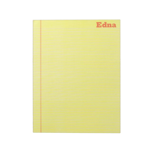 Legal Pad Notepad (Rotated)