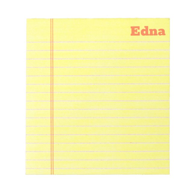 Legal Pad Notepad (Front)