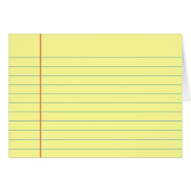 Legal Pad Pattern (Front Horizontal)