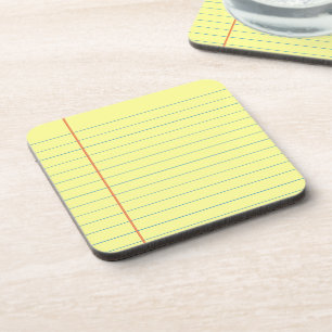Legal Pad Pattern Coaster
