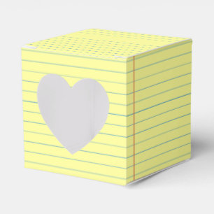 Legal Pad Pattern Favour Box