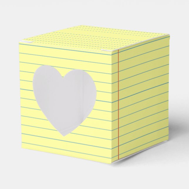 Legal Pad Pattern Favour Box (Front Side)
