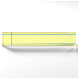 Legal Pad Pattern Nameplate