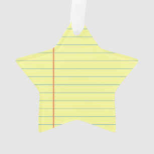 Legal Pad Pattern Ornament