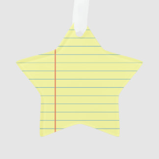 Legal Pad Pattern Ornament