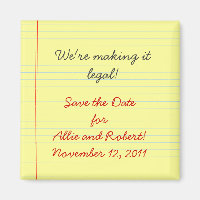 Legal Pad Save the Date