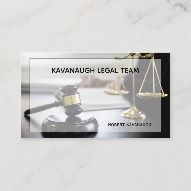 Legal  Profession Elegant Business Business Card (Front)