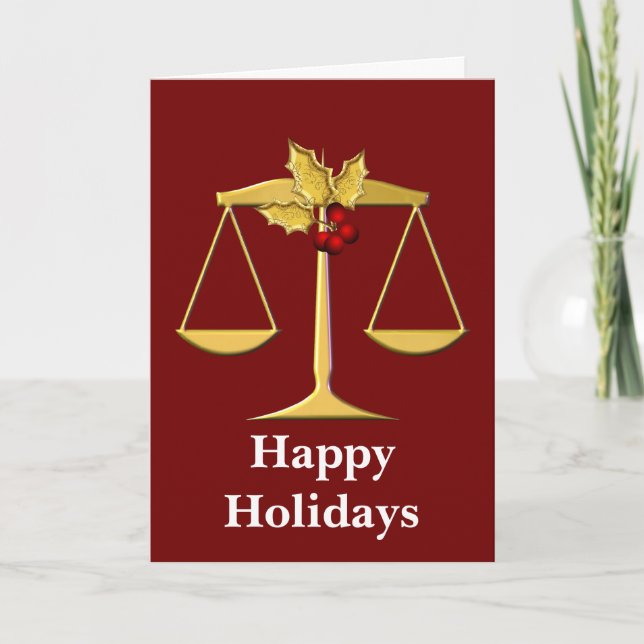 Legal profession holiday Cards (Front)