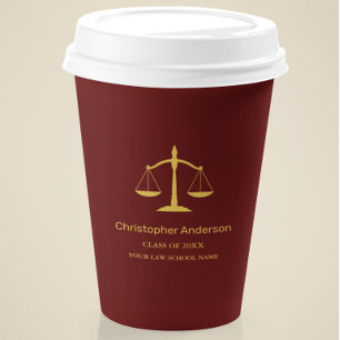 Legal Professional Graduation Party Paper Cups