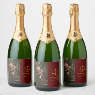Legal Professional Graduation Party Sparkling Wine Label