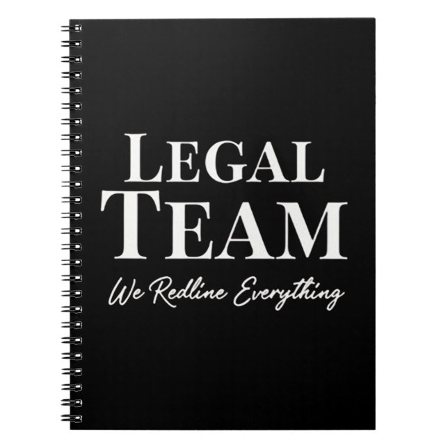 Legal Team - We Readline Everithing Notebook (Front)