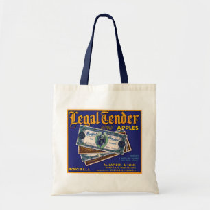Legal Tender Apples Tote Bag