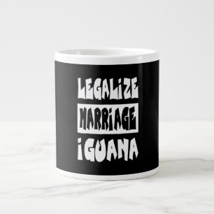 Legalise marriage Iguana Large Coffee Mug