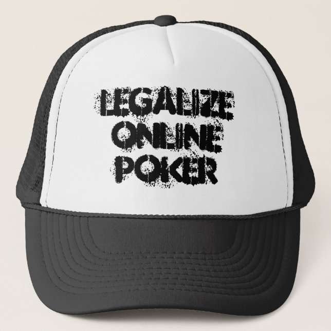 Legalise Online Poker Hat (Front)