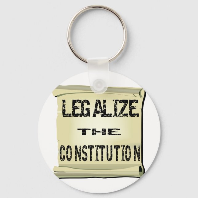 Legalise The Constitution Key Ring (Front)