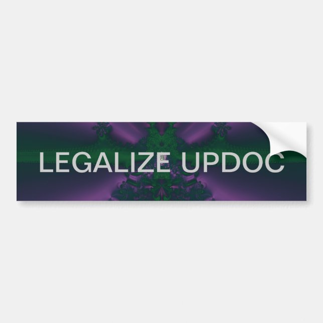 LEGALIZE UPDOC BUMPER STICKER (Front)