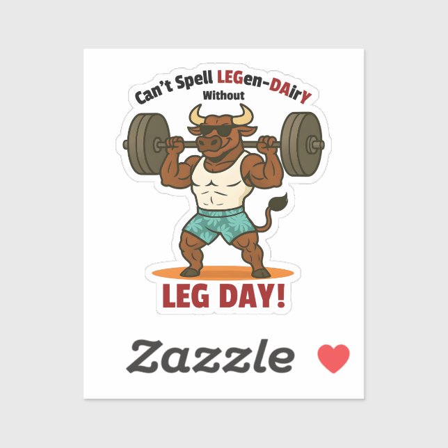 Legen-Dairy Leg Day – Funny Bull Squat Workout (Sheet)