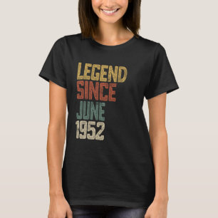Legend 1952 73 Year Old Men Women Since June 73th T-Shirt