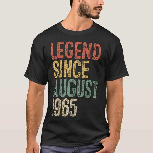  Legend 1965 60Th Birthday Gifts For Men Women 60  T-Shirt (Front)