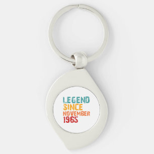 Legend 1965 60th Birthday Gifts for Men Women 60 Y Key Ring