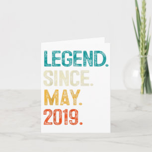 Legend 2019 6th Birthday Gifts For Boy Girl 6 Year Card