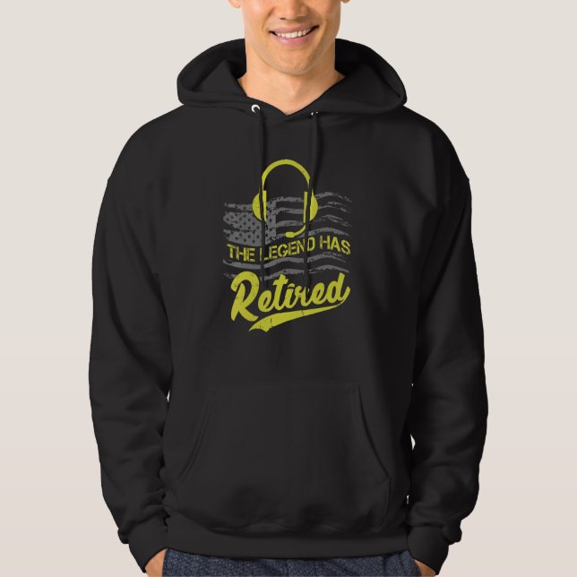 Legend 911 Dispatcher Retired Retirement Hoodie (Front)