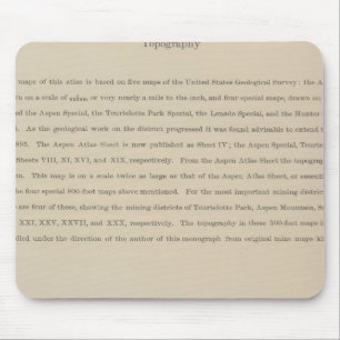 Legend Atlas to the Geology Of The Aspen District Mouse Pad
