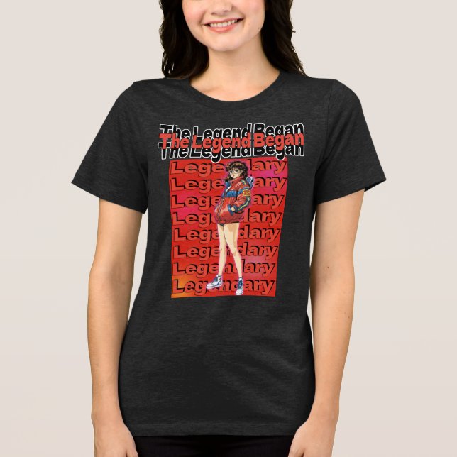 Legend Began  Tri-Blend Shirt (Front)