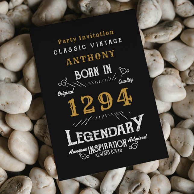 Legend Birthday Invitation (Legend birthday invitation. Suitable for any birthday.)