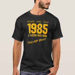 Legend Born 1985 Birthday Vintage Celebration T-Shirt