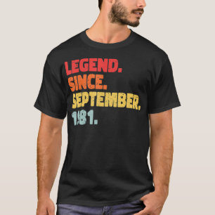 Legend Born September 1981 T-Shirt