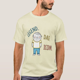 Legend. Dad. Icon. Father's Day T-Shirt