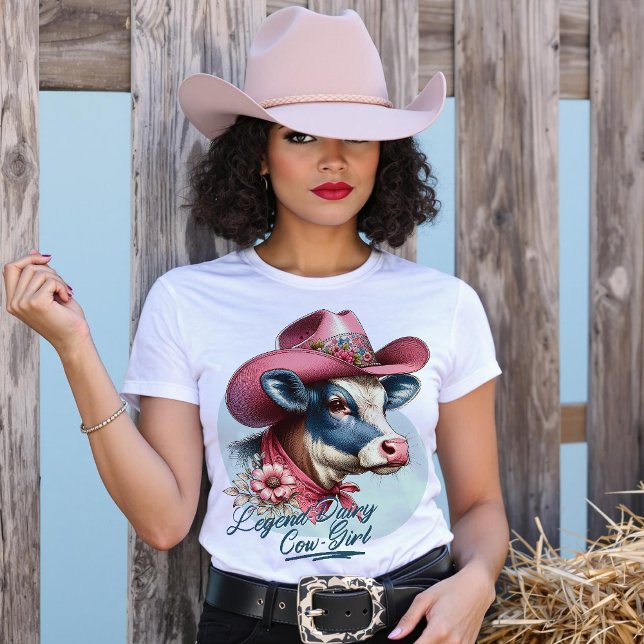 Legend-Dairy Cow-Girl Cow Lover T-Shirt (Legend-Dairy Cow-Girl Cow Lover T-Shirt.)