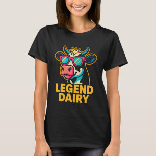 Legend Dairy Funny Farmer Cow Pun Country Graphic T-Shirt