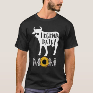 Legend Dairy Mum Of Cows Cow Pattern For Women T-Shirt