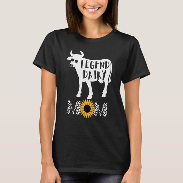 Legend Dairy Mum Of Cows Cow Pattern For Women T-Shirt (Front)