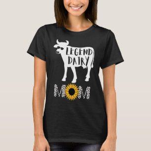 Legend Dairy Mum Of Cows Cow Pattern For Women T-Shirt