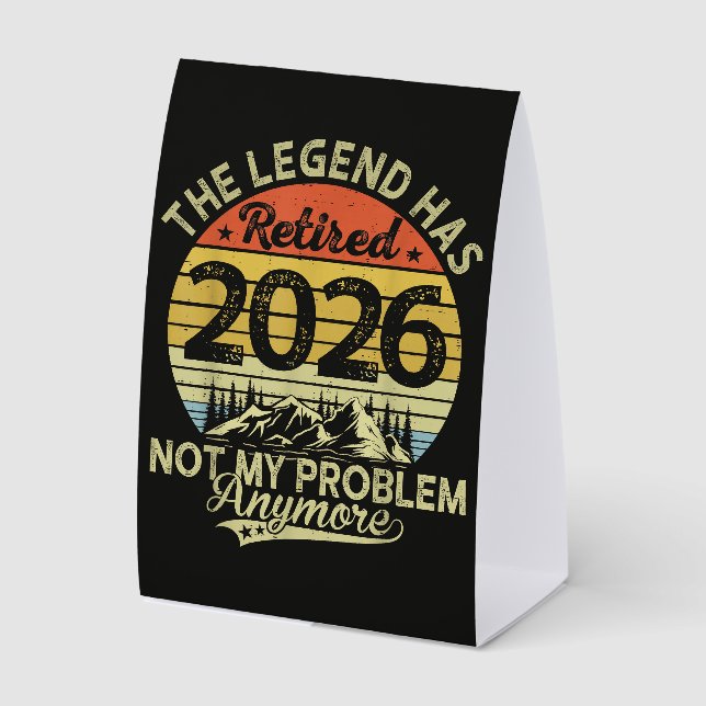 Legend Has Retired 2026 Not My Problem (Front)