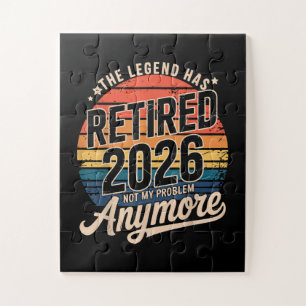 Legend Has Retired 2026 Not My Problem Anymore Jigsaw Puzzle