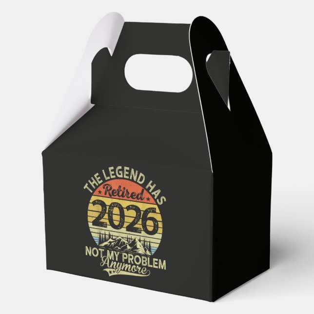 Legend Has Retired 2026 Not My Problem Favour Box (Front)