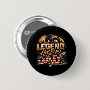 Legend Husband Dad 6 Cm Round Badge