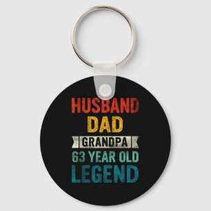 Legend Husband Dad Grandpa 63 Key Ring