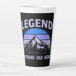 Legend Husband Dad Hero Vintage Father's Day Latte Mug