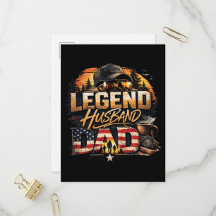 Legend Husband Dad Invitation Postcard