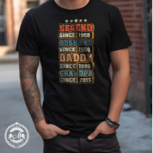 Legend Husband Daddy Grandpa Customised T-Shirt