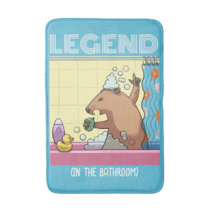 Legend (In The Bathroom) Singing Groundhog Bath Mat
