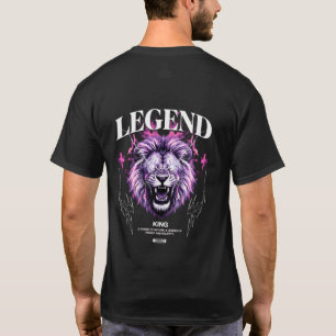 Legend King – Fierce Lion Streetwear Graphic T-Shirt
