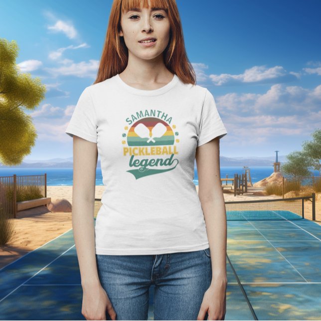 Legend Monogram Pickle Ball   T-Shirt (Creator Uploaded)
